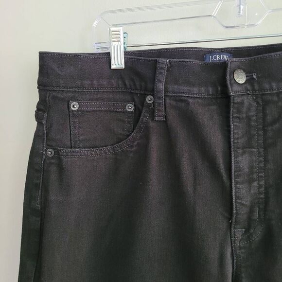 J. Crew wide leg crop black jean size 32 minimalist preppy neutral modern contem - Picture 4 of 14